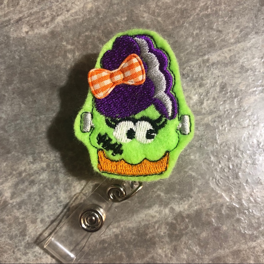 Bride of Frankenstein Halloween Badge Reel